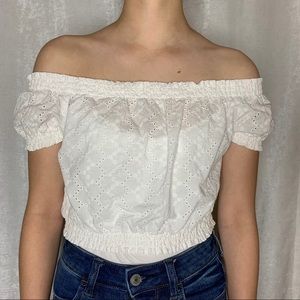 H&M White Crop Top